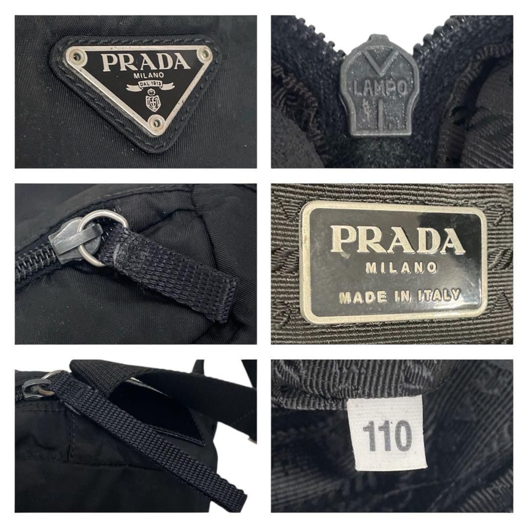 極美品　プラダ　三角ロゴ　ナイロン　黒　カメラバッグ　ショルダーバッグ　4620 PRADA - プラダ ショルダーバッグ 三角ロゴ カメラバッグ テスート