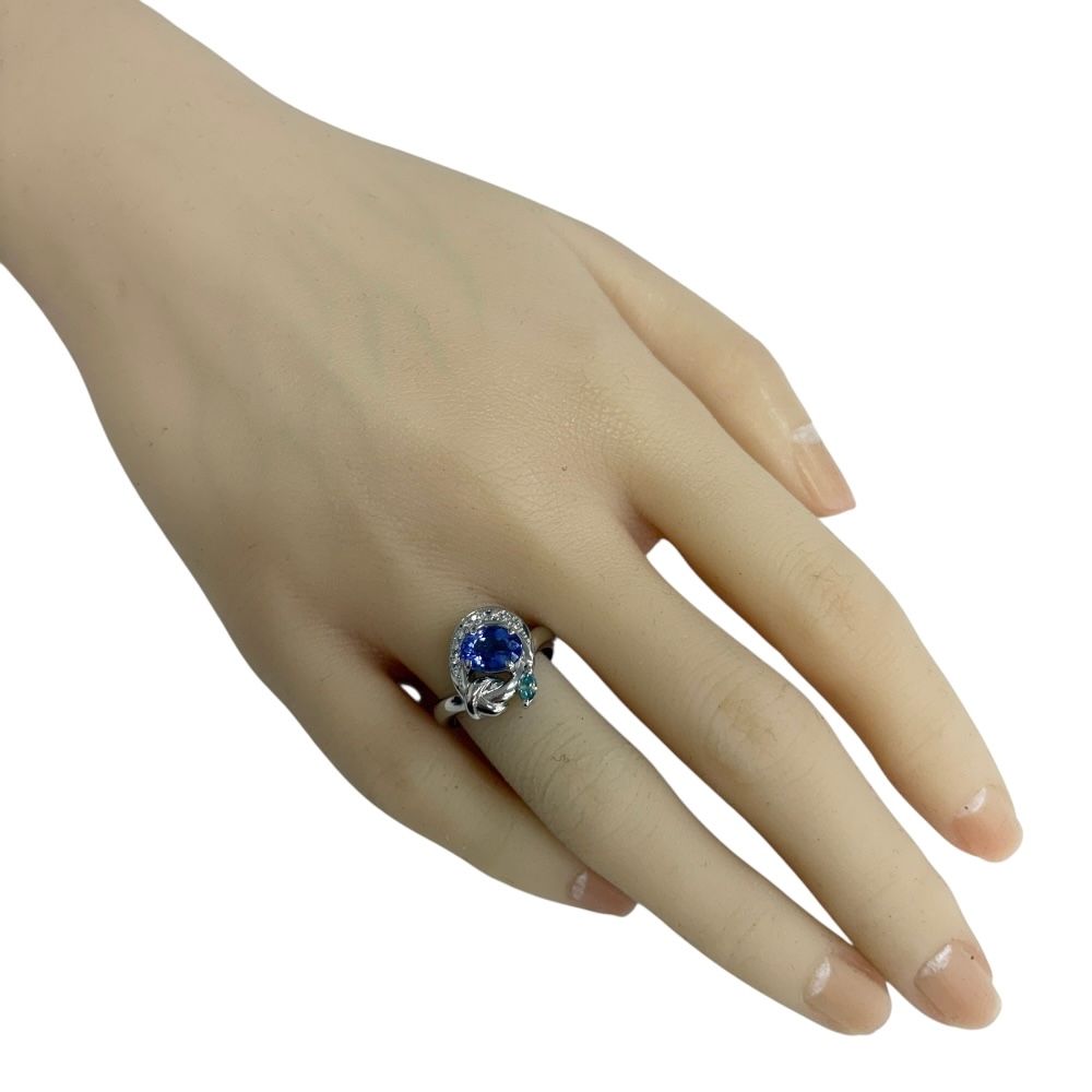 リング 指輪 12号 Pt900プラチナ タンザナイト レディース