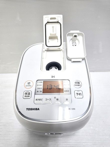 中古品】 東芝 TOSHIBA IH方式 炊飯器 3合炊き RC-5XN 2020年製