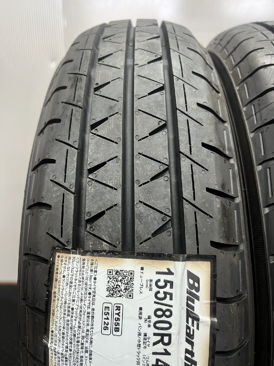 YOKOHAMA BluEarth-Van RY55 155 80R14 88 86N LT 14インチ 夏タイヤ 4本 20年製 プロボックス サクシード等 STD043MY