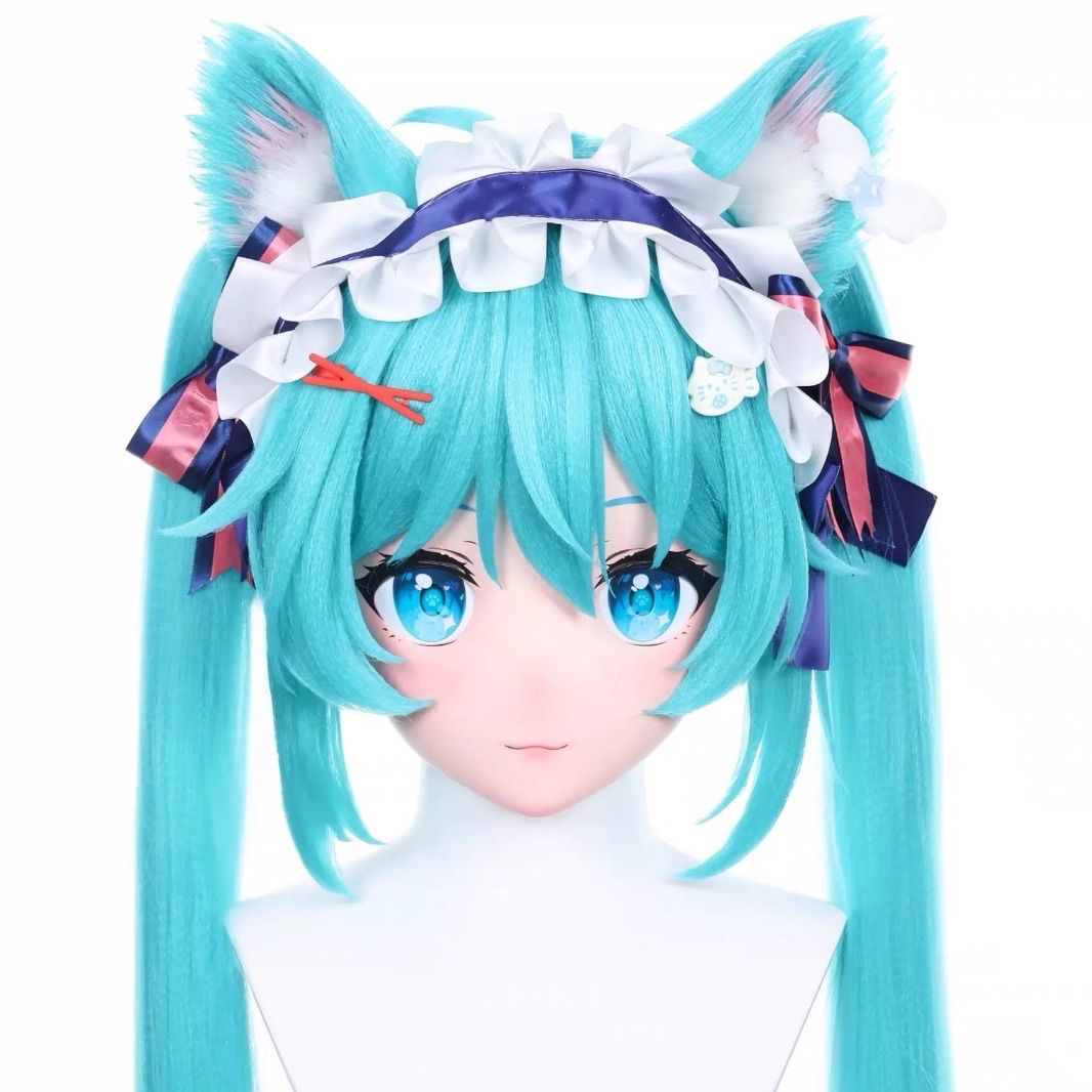 ★即納 全頭マスク NO.538 コスプレ 着ぐるみ kigurumi 二次元 全頭マスク】着ぐるみ マスク Kigurumi 猫耳 二次元 - メルカリ