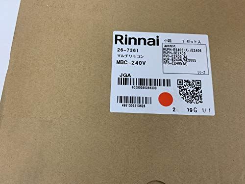 特価商品】品名コード：26-7361 【MBC-240V】マルチリモコン Rinnai