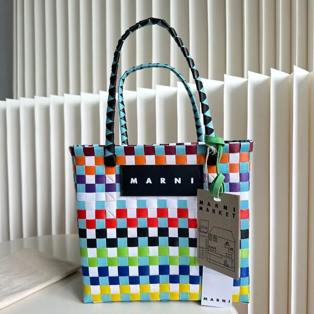 新品 MARNI マルニ かごバッグ ピクニックバック カゴバッグ ピクニックバッグ R2513 C1799 - メルカリ