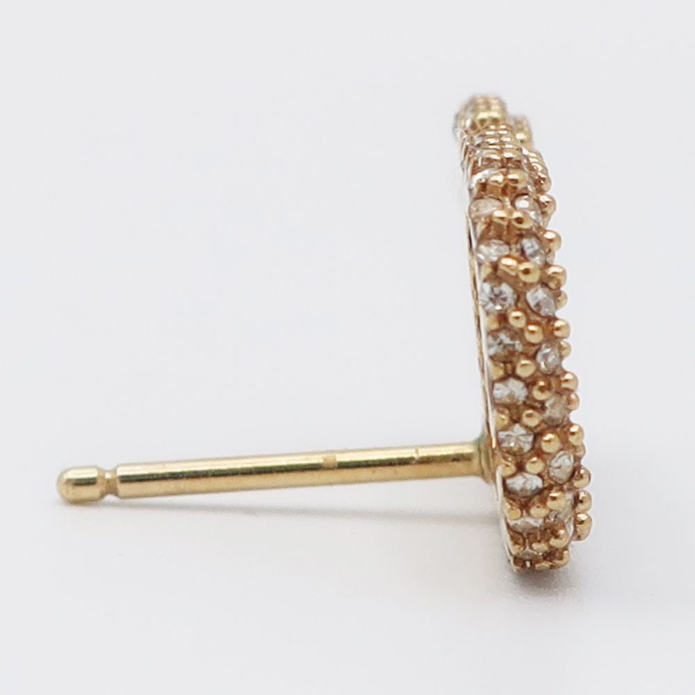 ヴァレンティノ Vロゴ シグネチャー パヴェ スタッド ピアス ゴールド 並行輸入品 ヴァレンティノ Vロゴ シグネチャー パヴェ スタッド ピアス ゴールド