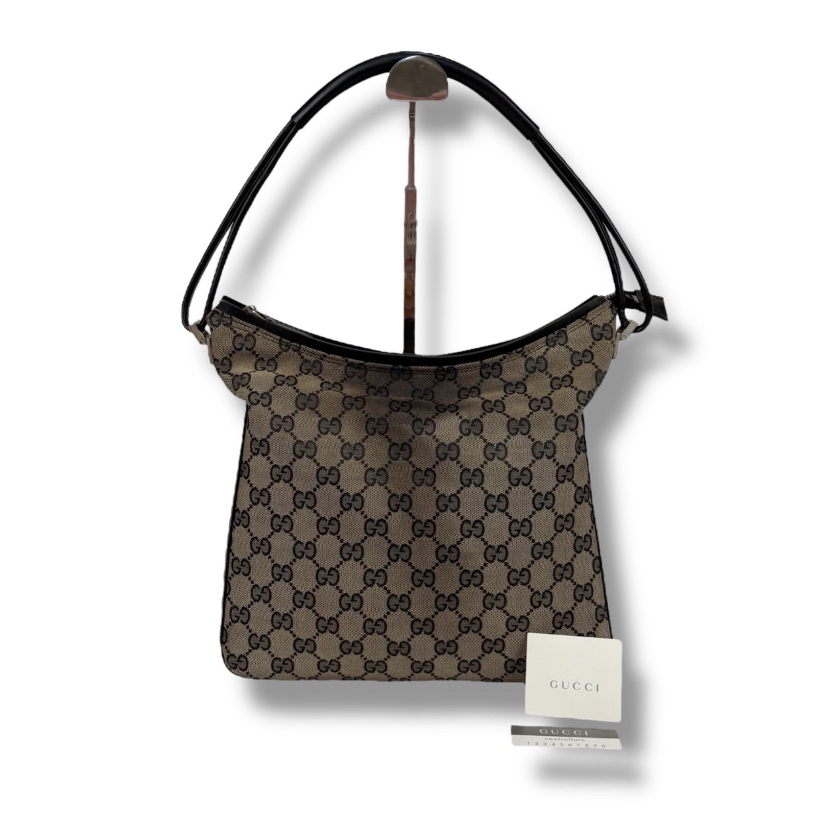 グッチ GUCCI ワンショルダーバッグ GGキャンバス ナイロン レザー 