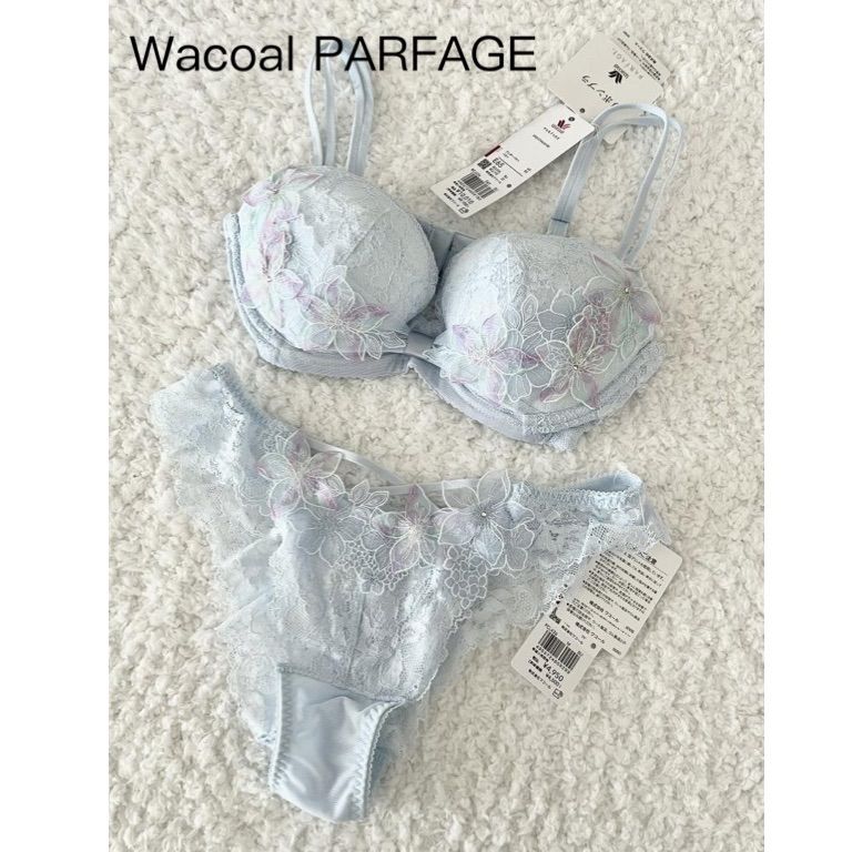 Wacoal PARFAGE ワコールパルファージュ ブラジャー＆ソング Tバックショーツ BCL436 PCL436 リボンブラ E65|M み 6454241