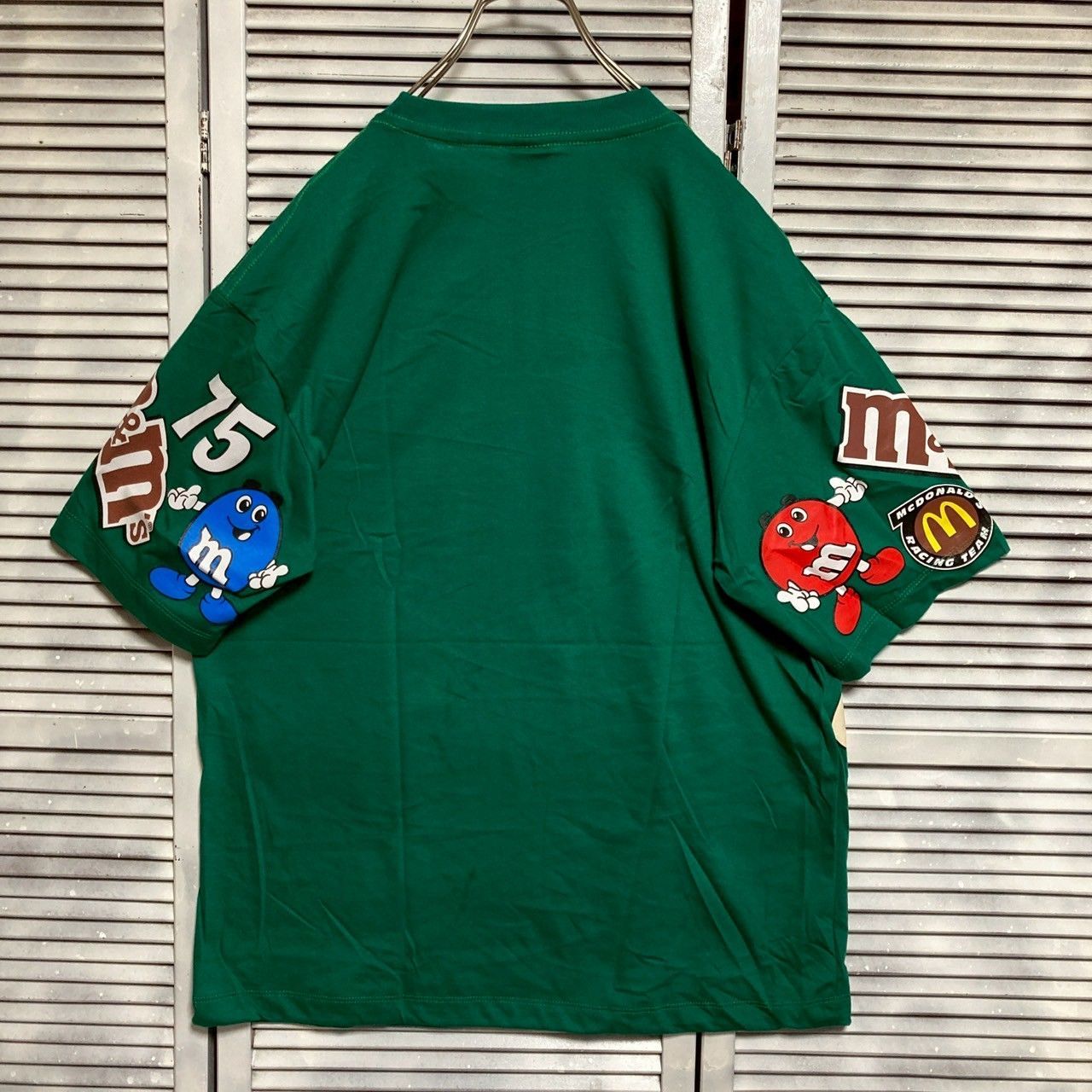 m&m's レーシング シャツ 90's USA製 古着 M&M'S エムアンドエムズ レーシングシャツ