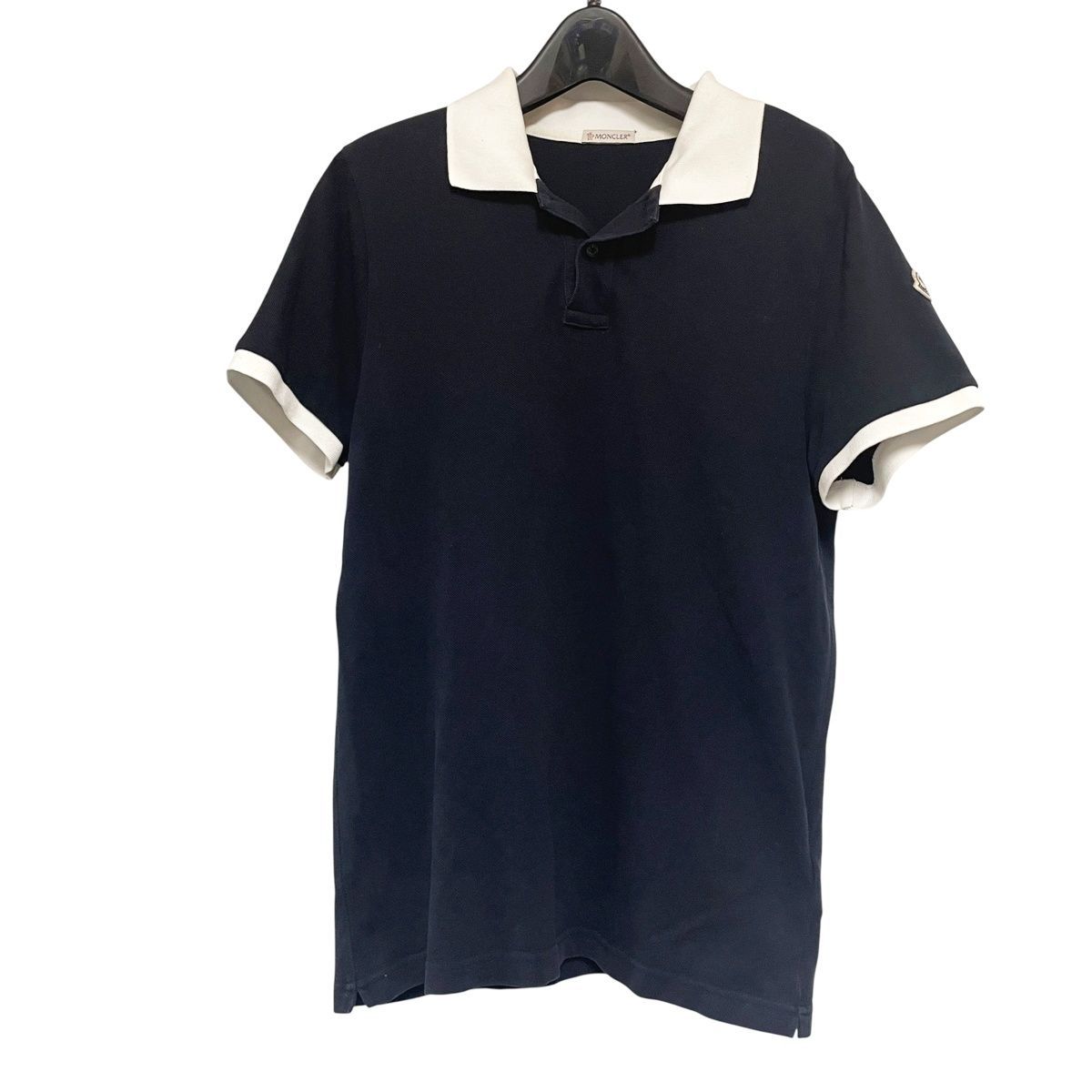 MONCLER モンクレール ポロシャツ ブラック 黒 Mサイズ メンズ 半袖 D10918309850 MAGLIA 25027642MY