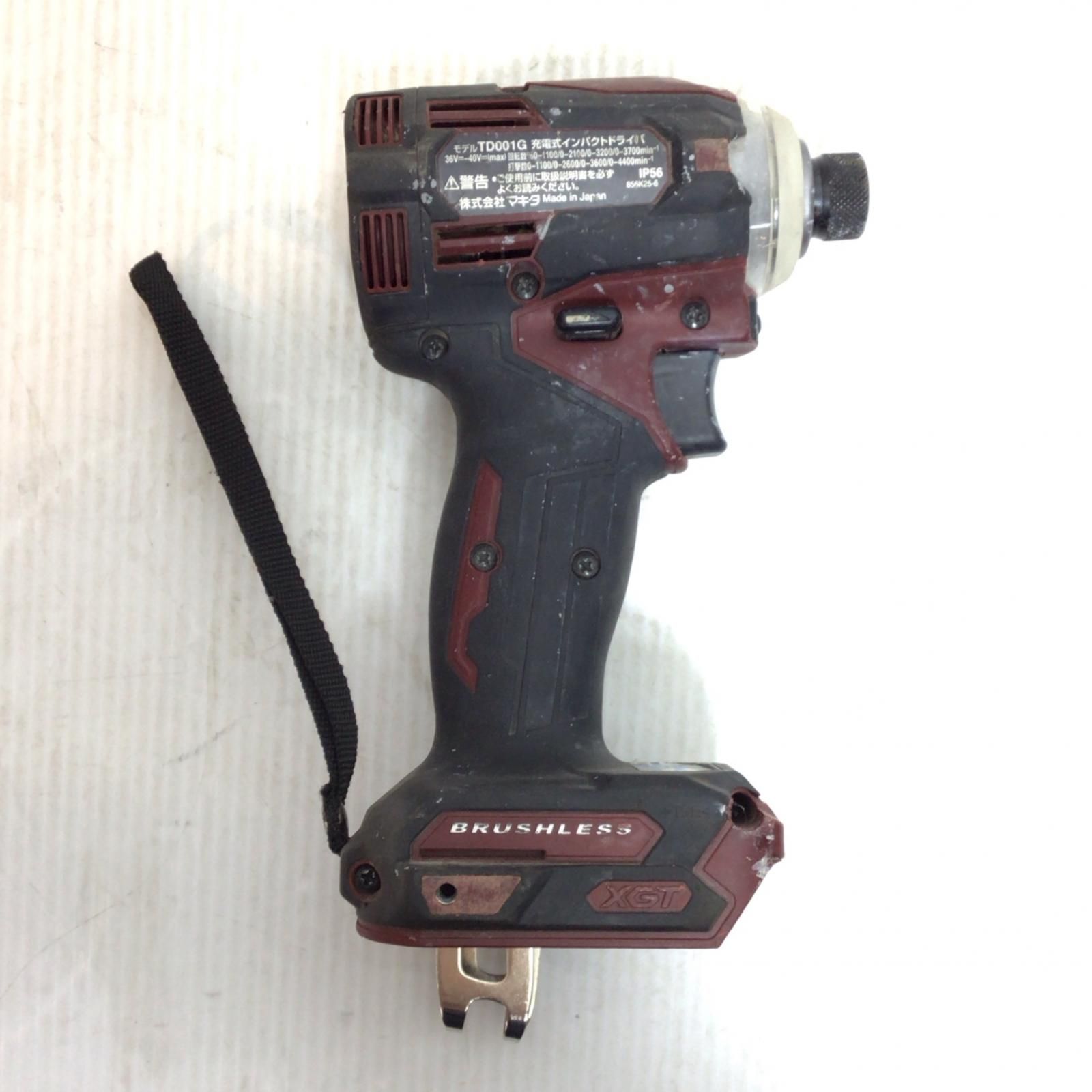 ΘΘMAKITA マキタ 締め付け工具 インパクトドライバ 程度B 本体のみ コードレス式 40v TD001G レッド