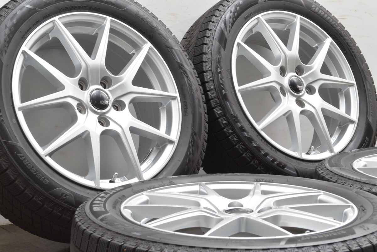 バリ溝 SPORT DAISY 17in 7J 53 PCD114.3 ブリヂストン ブリザック VRX3 215|55R17 エスティマ オデッセイ ヴェゼル CX-3 可