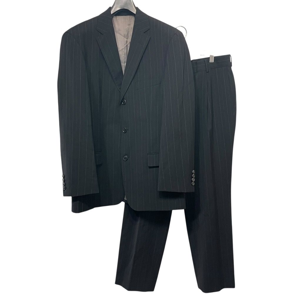 極美品　ヒューゴボス　現行　スーツ　セットアップ　テーラードジャケット　XL相当 美品 HUGO BOSS ヒューゴボス ストライプ柄 テーラード