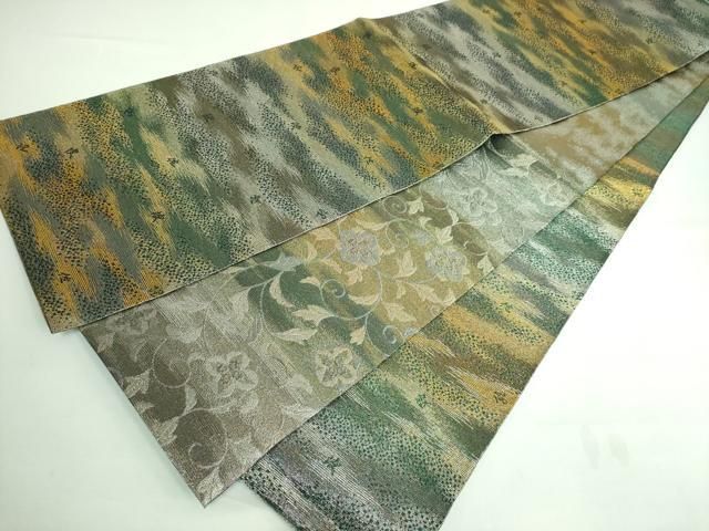 平和屋本店□極上 織の宝石・ダイヤモンドカット 佐波理綴 両面 六通柄