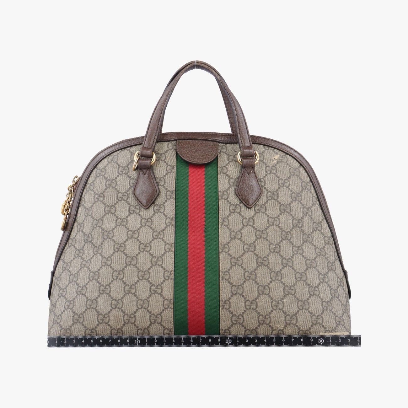 グッチGucciオフィディアブラウンPVCコーティングキャンバス×レザー524533D024715635