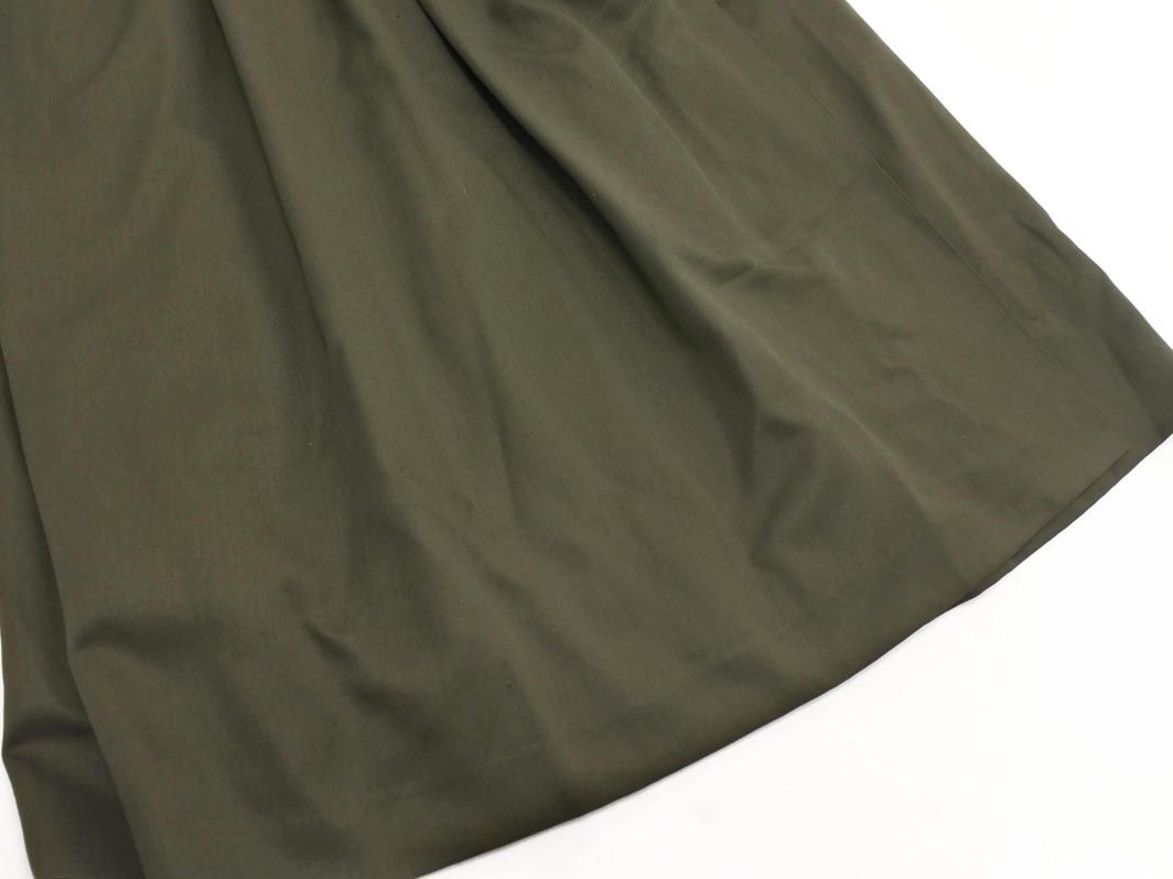 IS ISSEY MIYAKE アイエス イッセイミヤケ ウール ラップ ワンピース sizeM カーキ ◎レディース