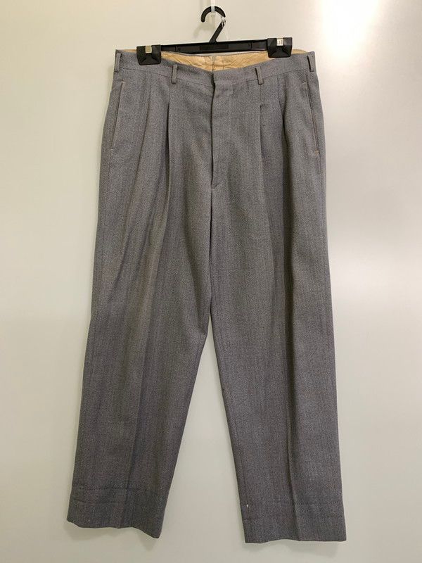 VINTAGE 50-60 s 2TUCK SLACKS PANTS ヴィンテージ 2タックスラックスパンツ ボトムス 157-250513-yn-21-min