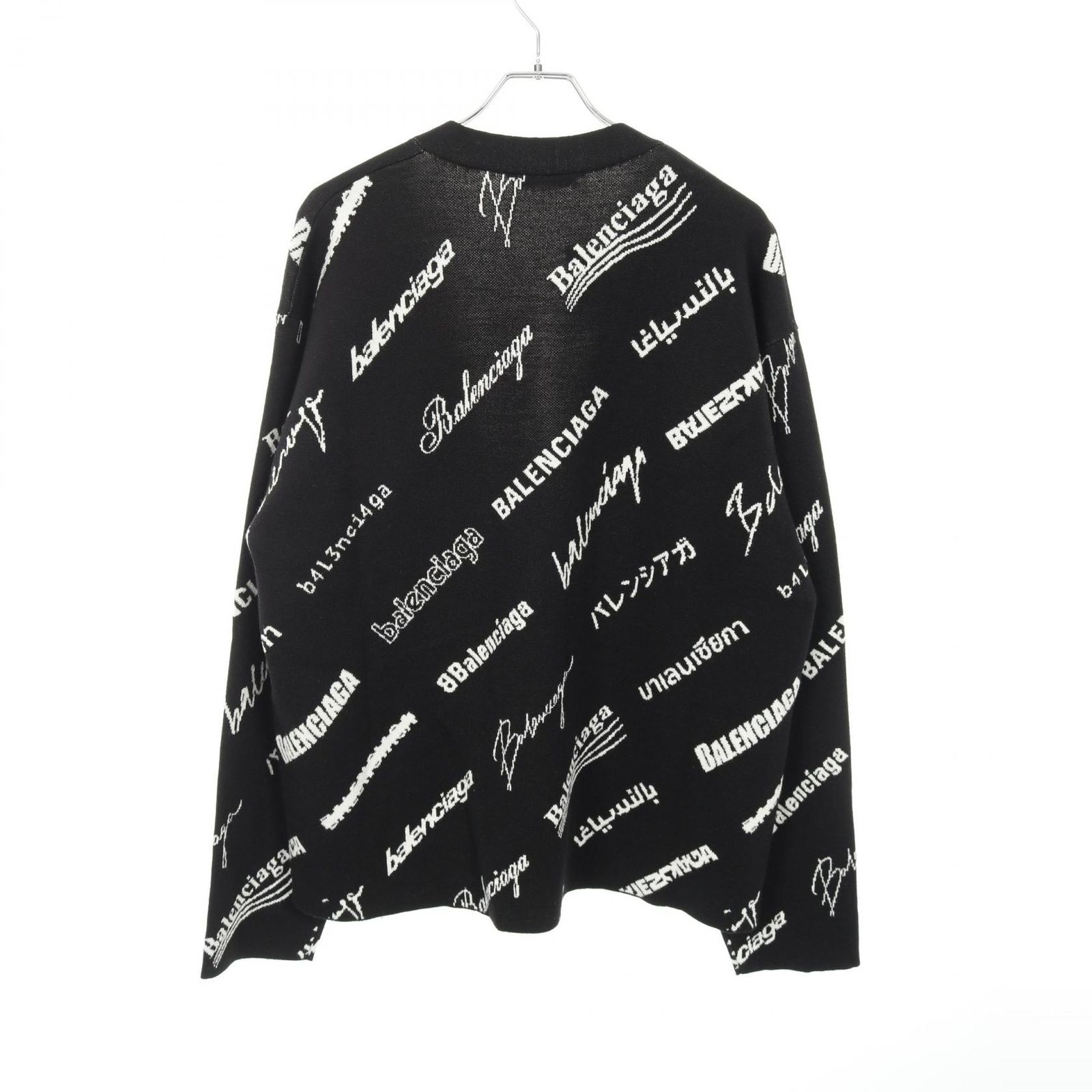 バレンシアガ BALENCIAGA カーディガン logo mania 724852
