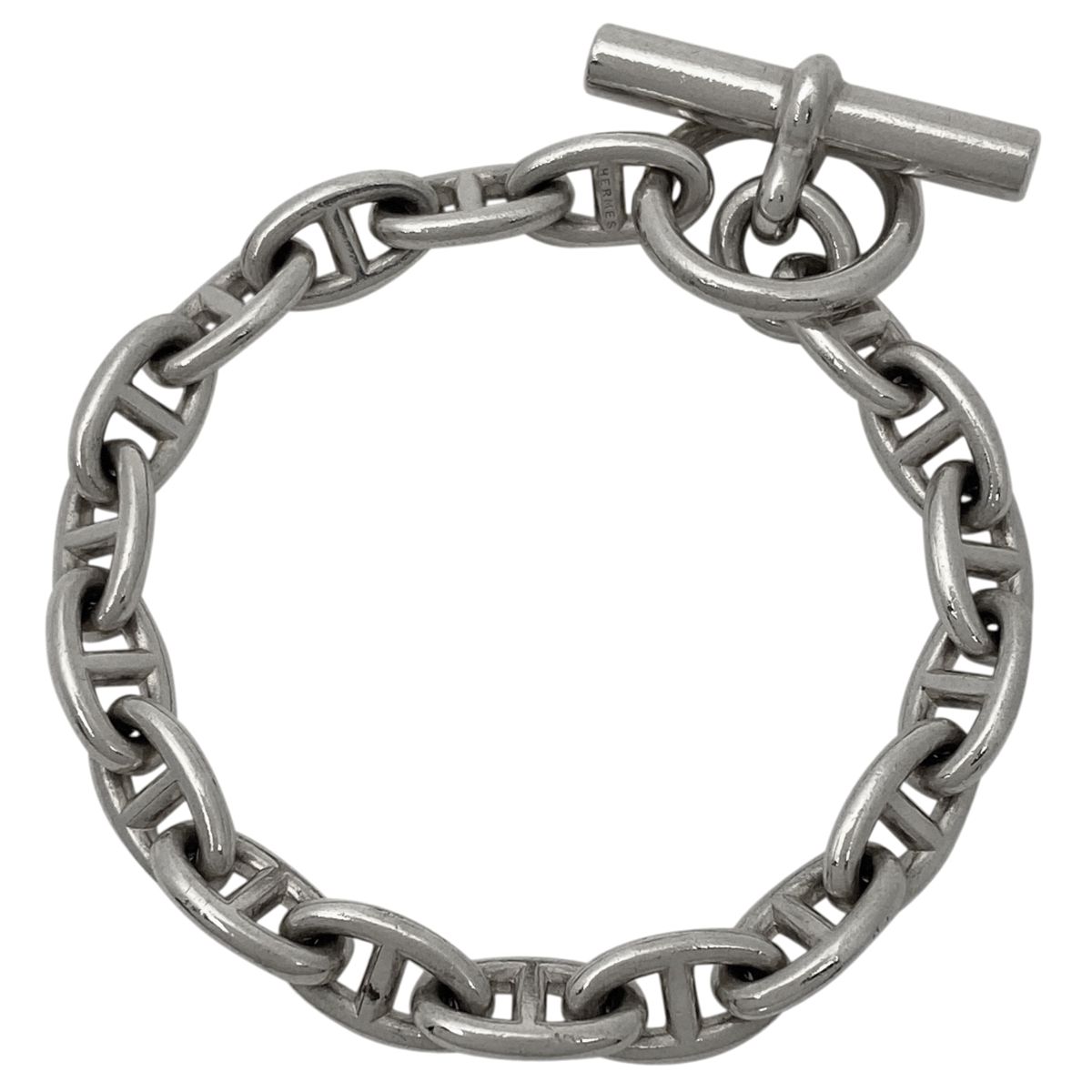 エルメス HERMES シェーヌダンクル PM 17コマ ブレスレット メタル