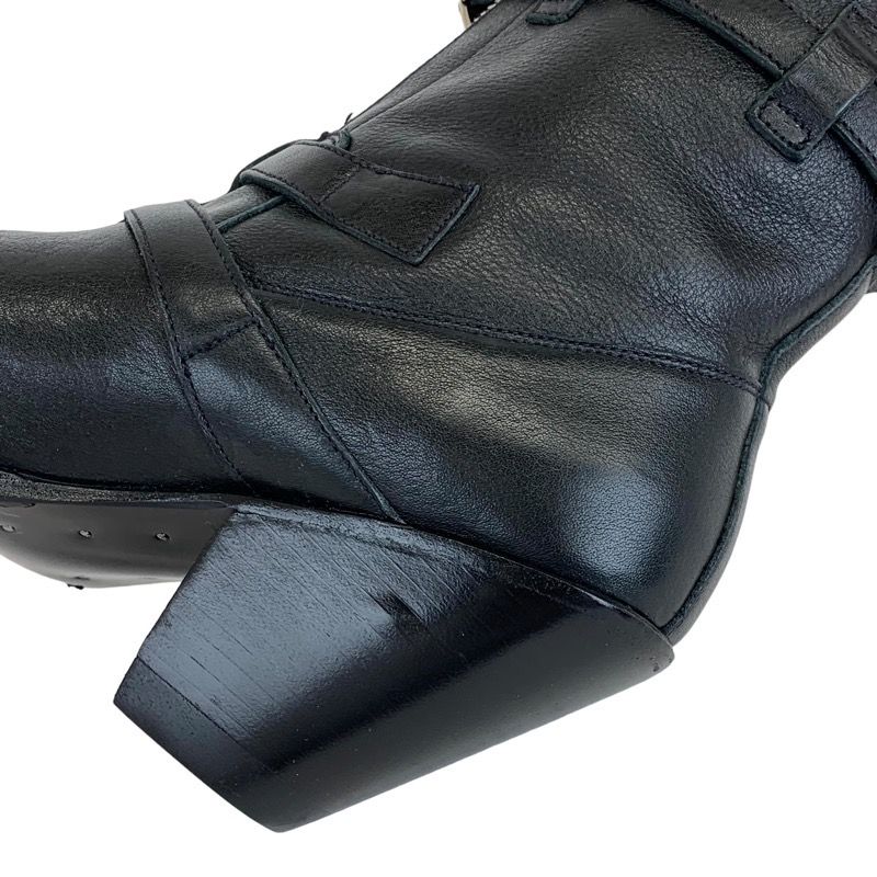 セリーヌ CELINE ブーツ ショートブーツ 靴 シューズ レザー ブラック 未使用 センタージップ ベルト - メルカリ