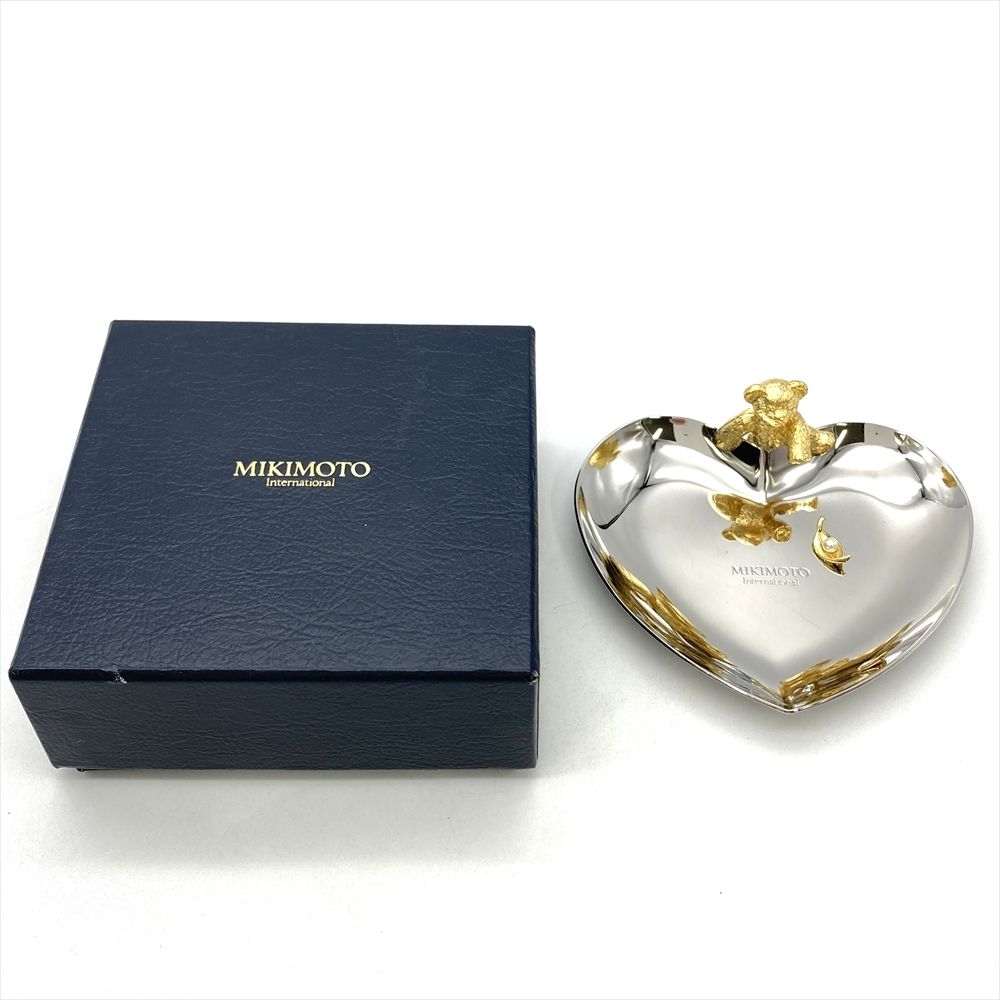 ミキモト MIKIMOTO クマ アクセサリートレー オブジェ 置物