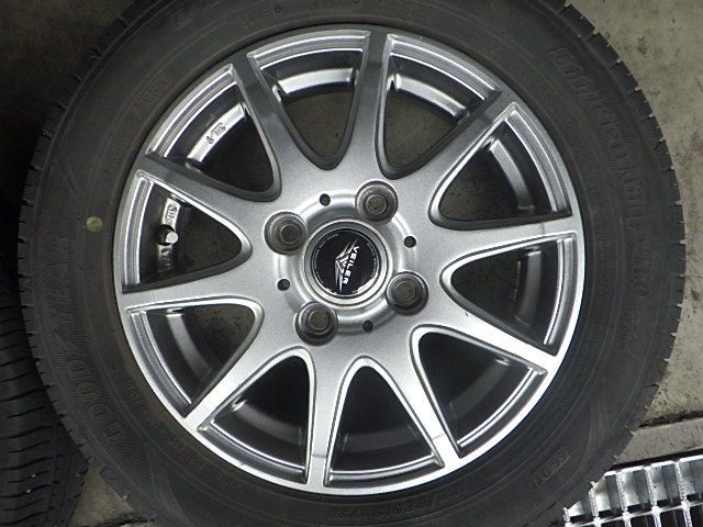 軽自動車に 155/65R13 備わる サマータイヤ＋アルミホイール 4本セット 
