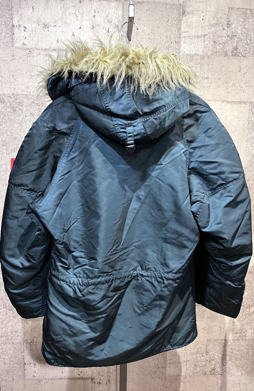 希少 90s USA ALPHA N-3B フライトジャケット USA ネイビー 90'S USA製 アルファ N-3B ネイビー M ALPHA 米国製 紺 古着 民間品