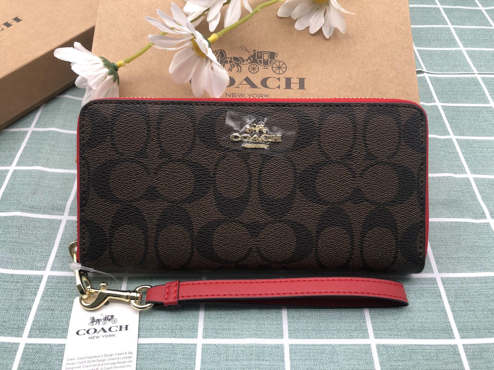 コーチCOACH 長財布 財布 新品未使用 クーポン配布 ロゴ シグネチャー 