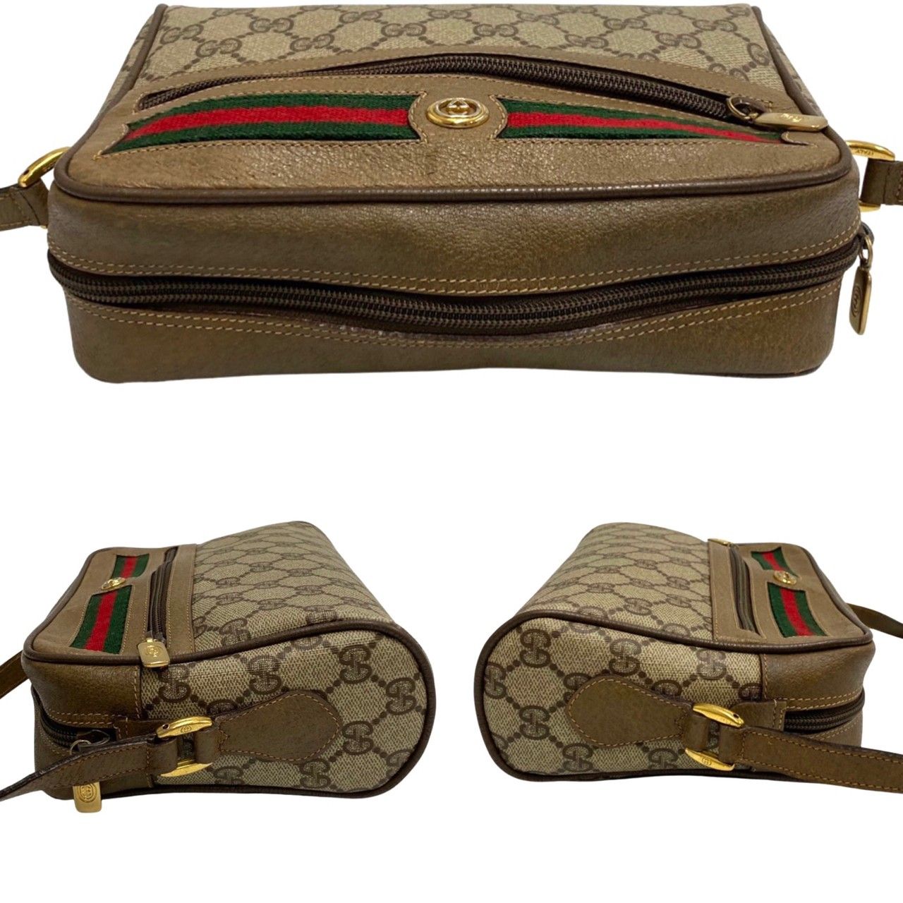 極 美品 GUCCI オールドグッチ ヴィンテージ GG ロゴ 金具