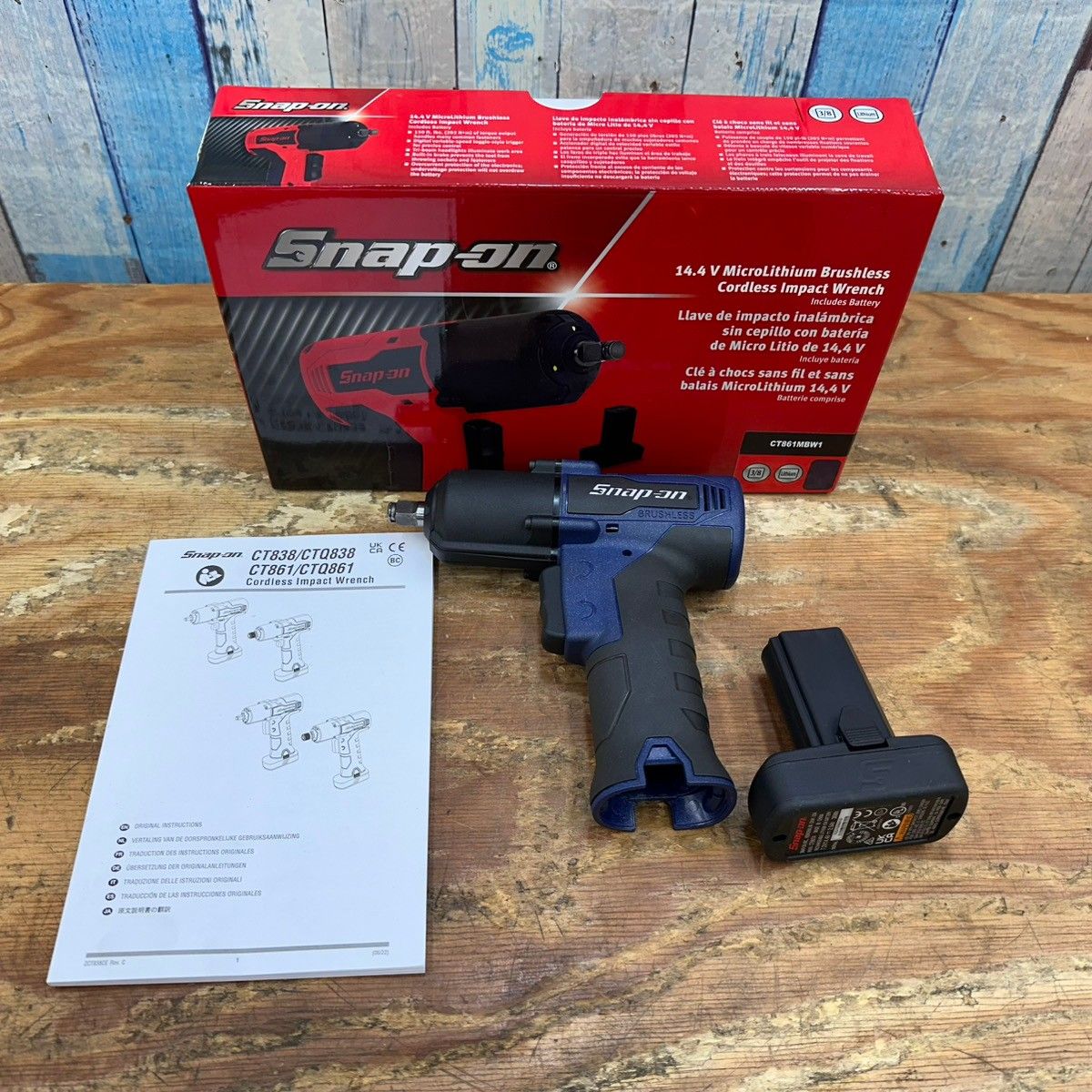 △スナップオン(Snap-on)14.4V3/8インチドライブインパクトレンチ 