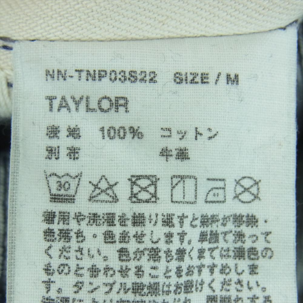 ナイスネス NICENESS 22SS NN-TNP03S22 TAYLOR テイラー NN レザーパッチ デニム トラウザー パンツ ボタンフライ  インディゴブルー系 M【中古】 - メルカリ