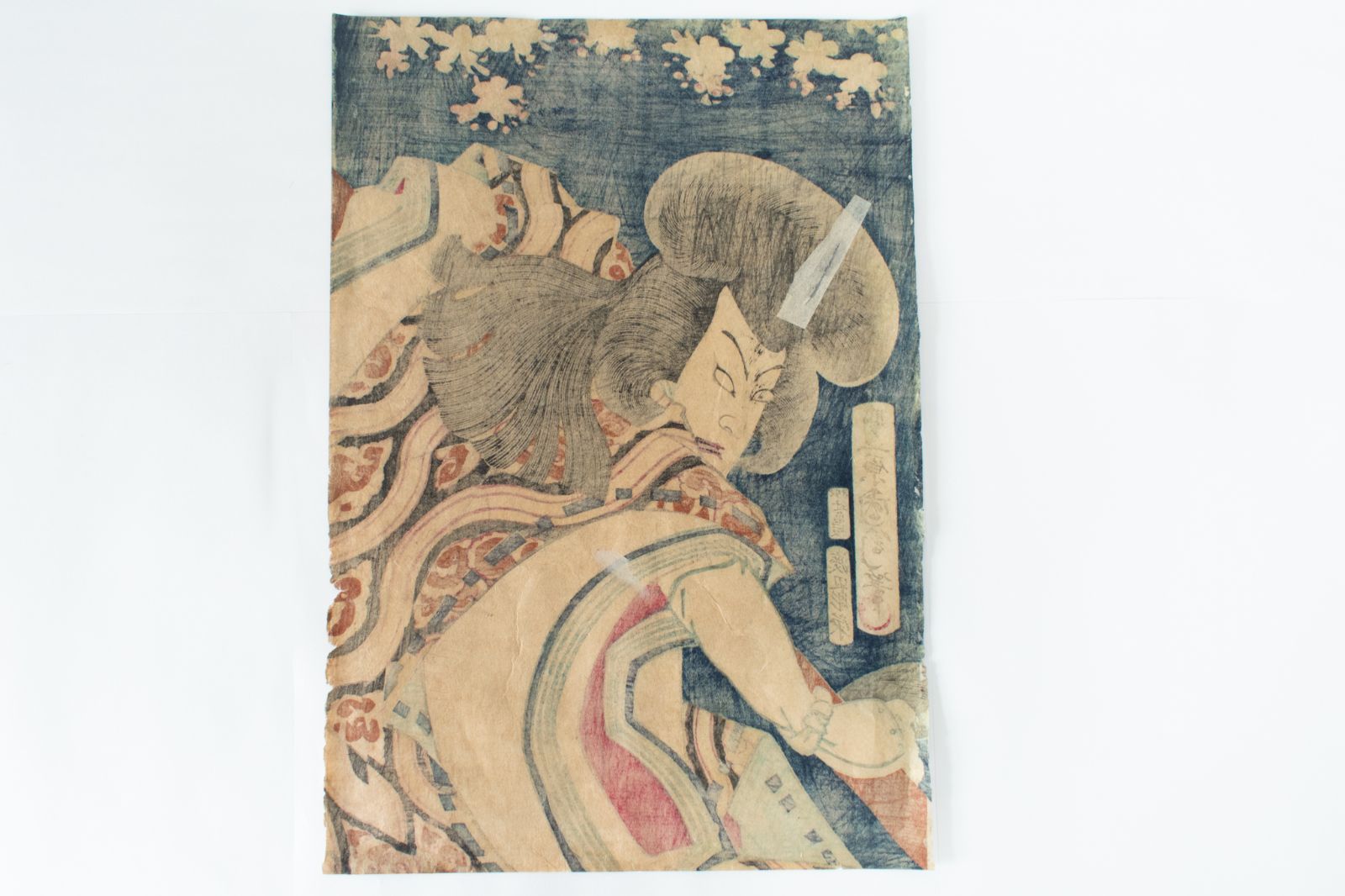 M▽豊原国周 中村福助 市川左團次 役者絵 木版画 浮世絵 錦絵 (216) M▽豊原国周 中村福助 市川左團次 役者絵 木版画 浮世絵 錦絵
