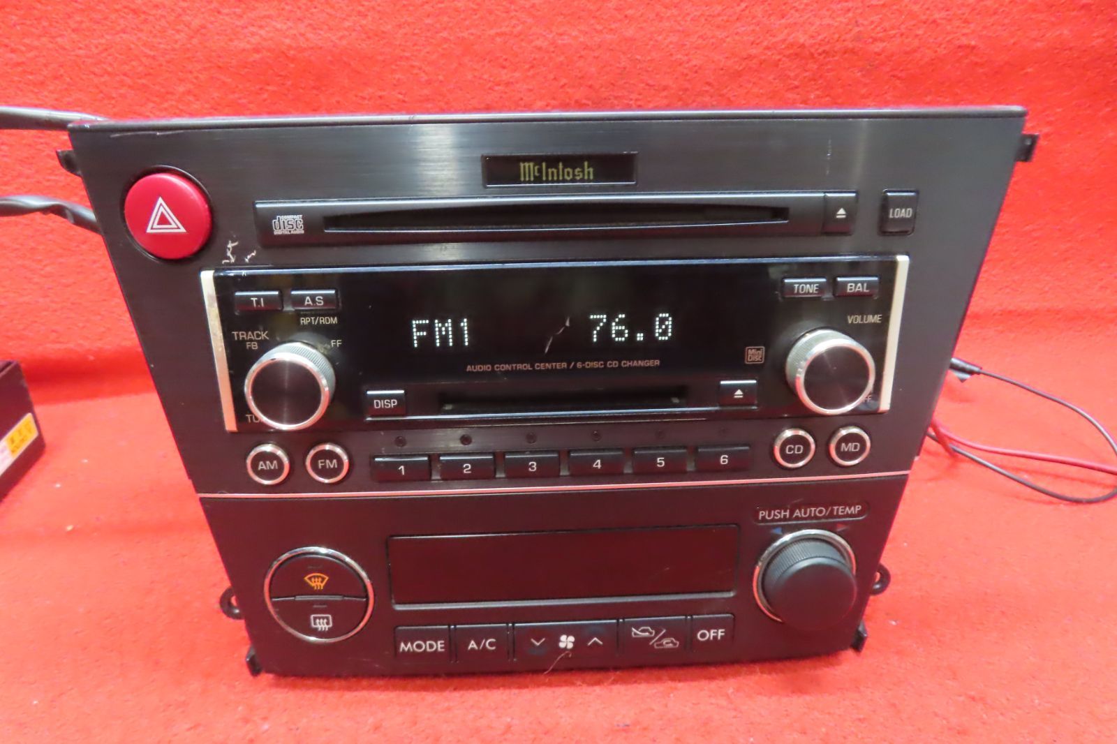 ＊CS2103＊ 付 スバル純正 レガシィ 前期 BL5 BP5 BP9 BPE マッキントッシュ PF-40621 EF-12081 CD MDデッキ オーディオ プレーヤー