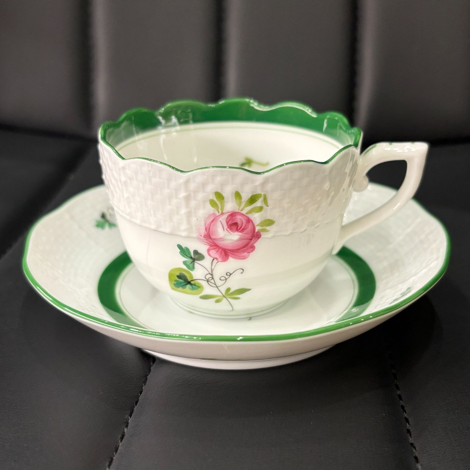 ヘレンド ウィーンの薔薇 ティーカップ ソーサー プレート