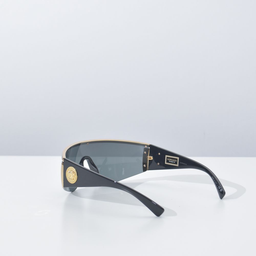 ヴェルサーチ サングラス メデューサ メンズ ブラック ゴールド