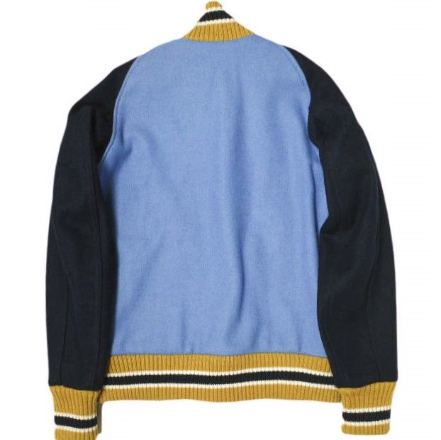 SKOOKUM x BEAMS BOY スクーカム ビームスボーイ 別注 アメリカ製 AWARD JACKET SPECIAL メルトンアワードジャケット 32 ONE SIZE BLUE NAVY スタジアムジャンパー スタジャン アウター g22640