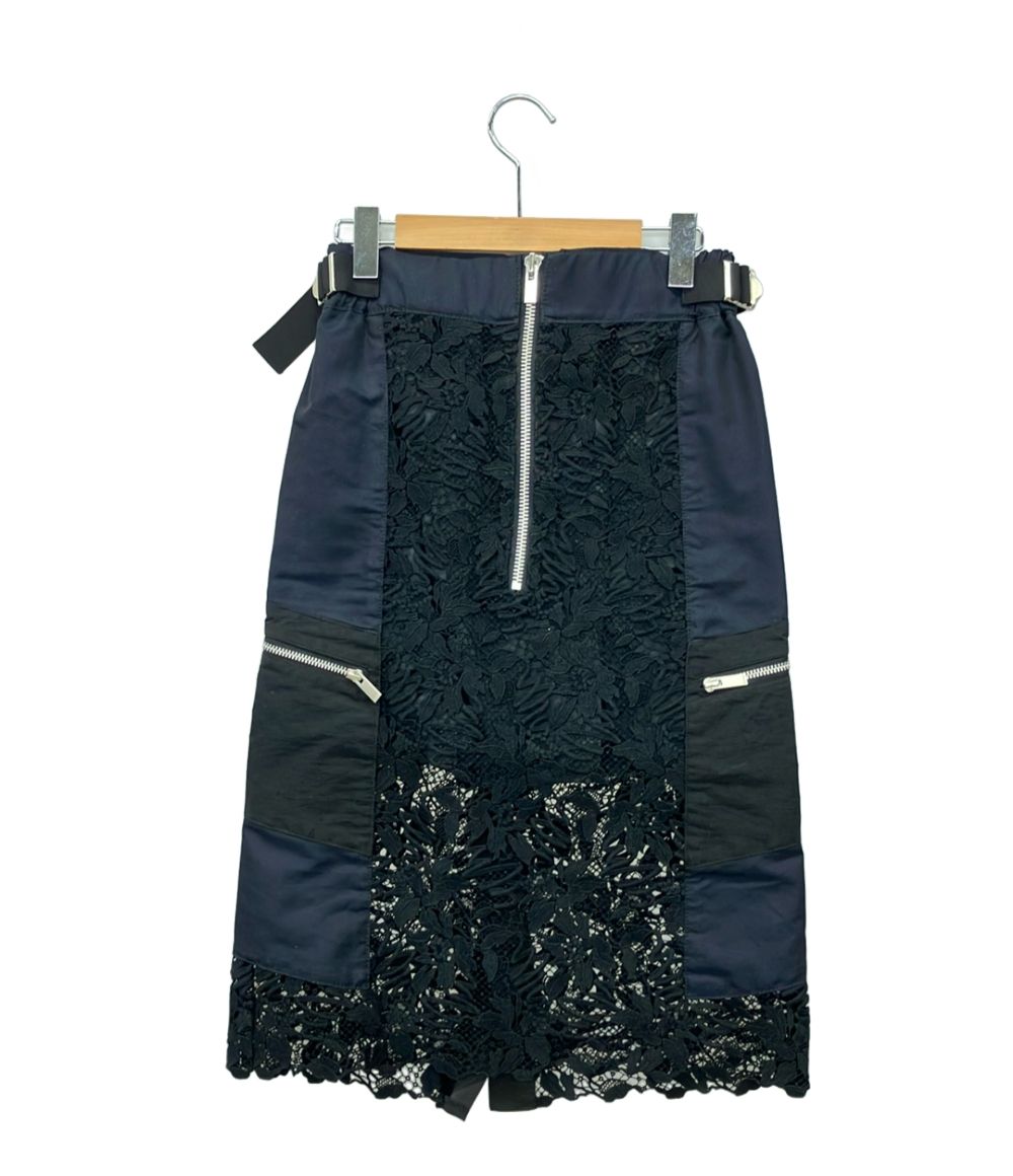 sacai レース変形スカート sacai ラップスカート 春夏 レース 変形 プリーツ