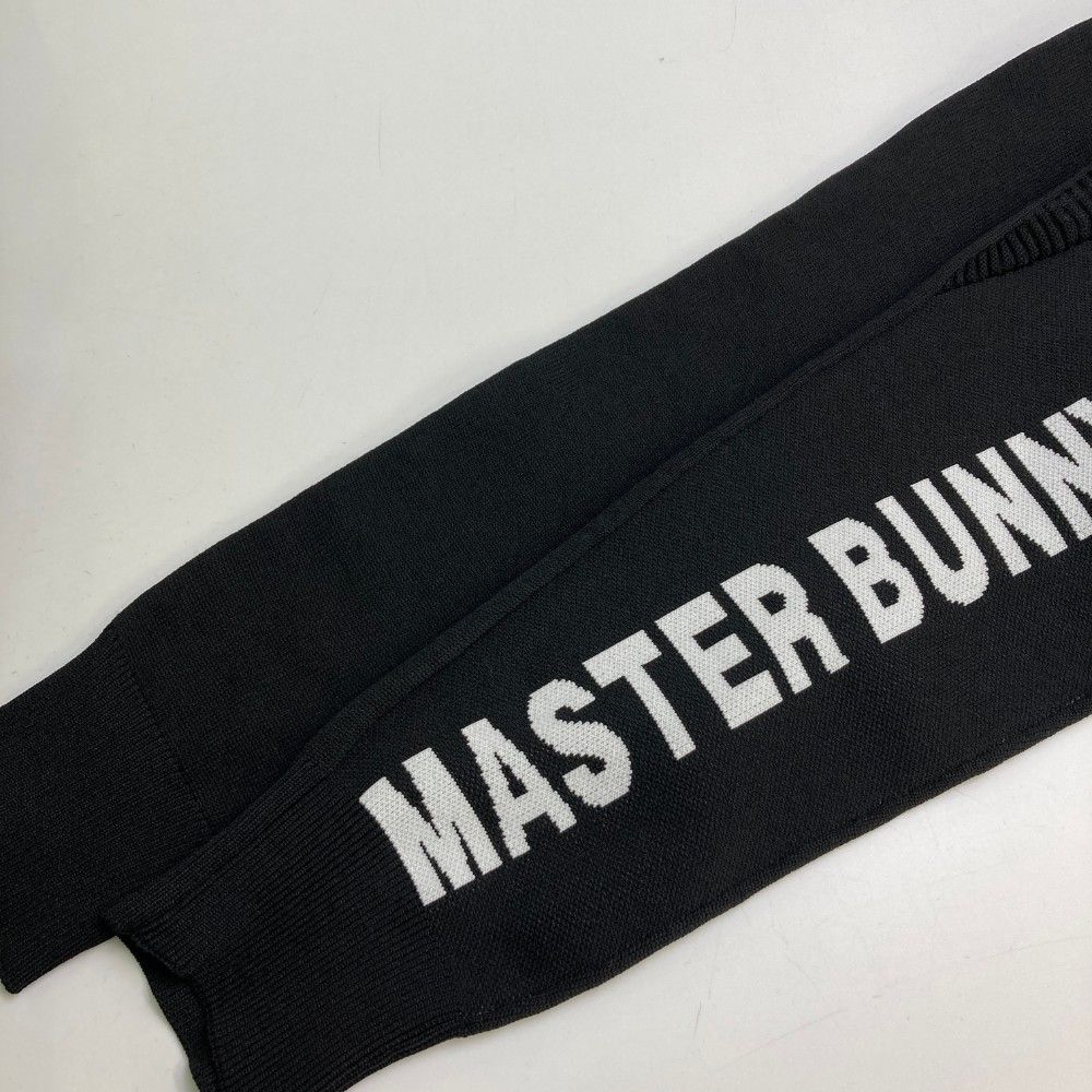 サイズ：0 MASTER BUNNY EDITION マスターバニーエディション  ニットパーカー バックプリーツ ロゴ  ブラック系 [240101422914] ゴルフウェア レディース ストスト サイズ：0 MASTER BUNNY EDITION マスターバニーエディション