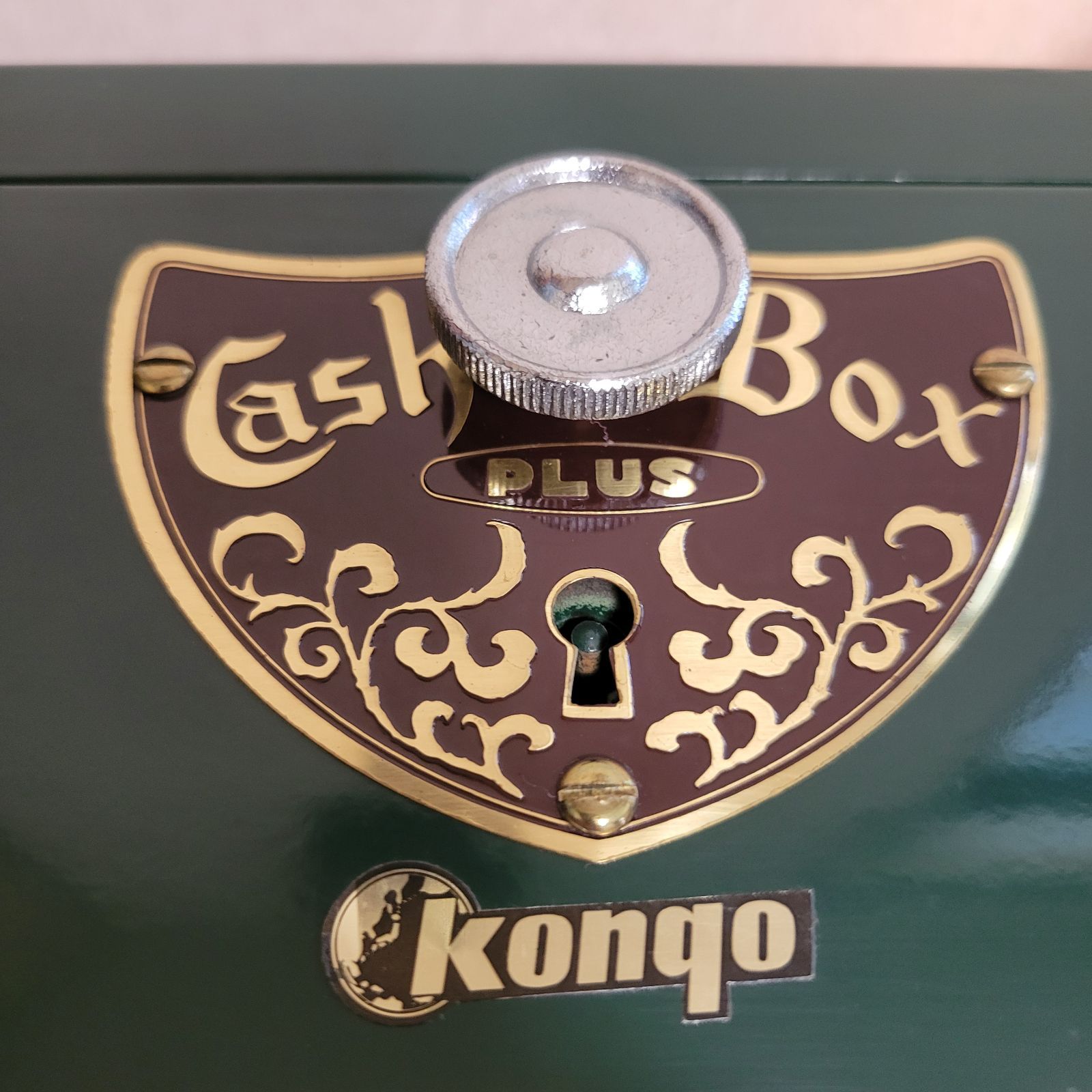 赤字超特価，SALE 【希少】鍵付き手提げ金庫 cash box plus kongo