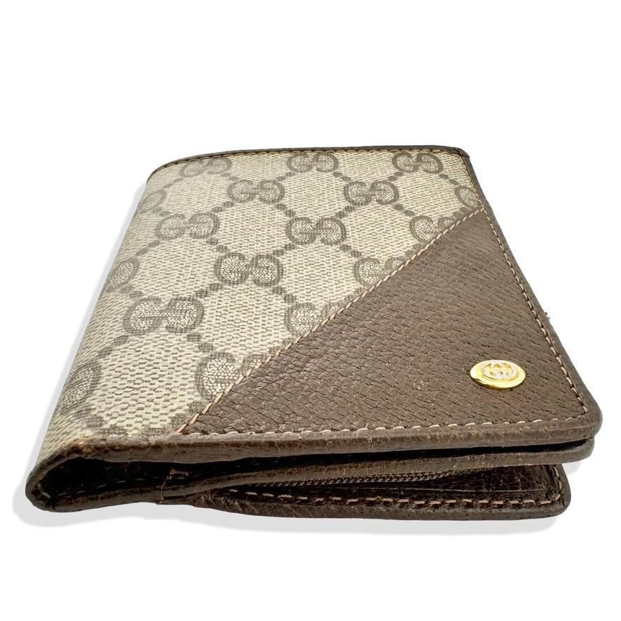 激レアオールドグッチ Gucci 財布総柄2つ折ミニ財布小銭入れ有