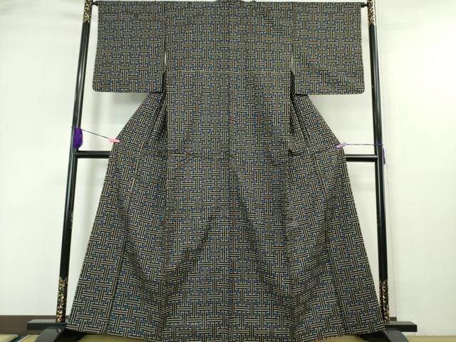 平和屋本店■希少　本場大島紬　龍郷絣　秋名バラ　逸品　DZAA5590kh5 平和屋本店□希少 本場大島紬 龍郷絣 秋名バラ 逸品 DZAA5590kh5