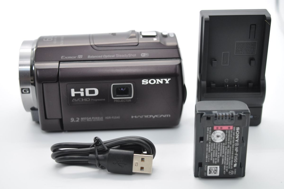 カメラ SONY ビデオカメラ Handycam PJ540 内蔵メモリ32GB ブラウン