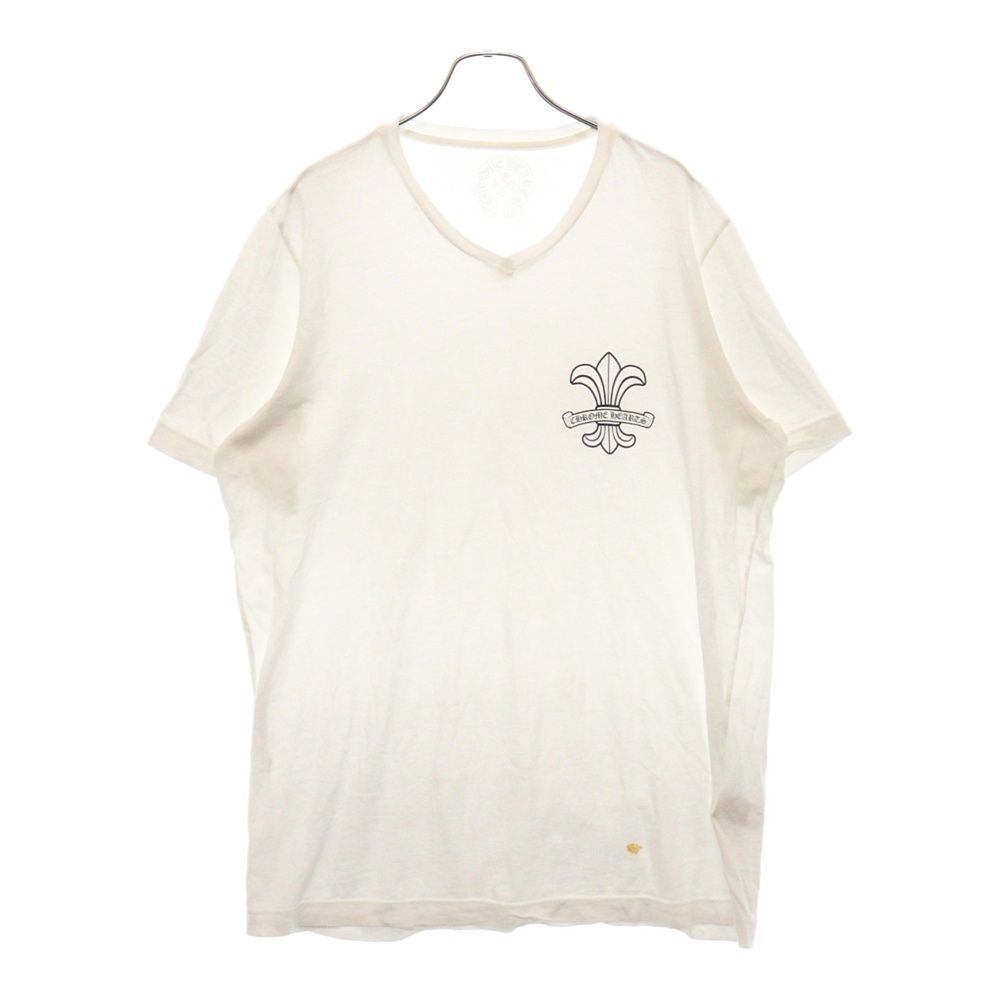 CHROME HEARTS (クロムハーツ) Vネック モチーフプリント 半袖