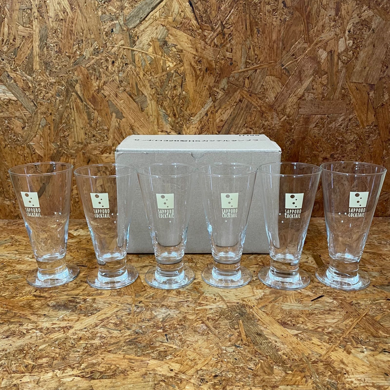 未使用 非売品 SAPPORO COCKTAIL グラス 6個セット サッポロ320型HSカクテルタンブラー ノベルティ 販促グッズ - メルカリ