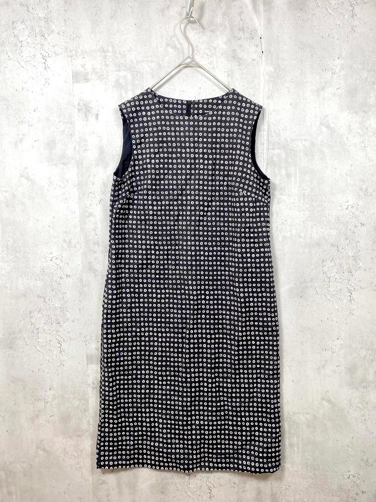 marimekko マリメッコ LOUVRE KARAKOLA ドット ノースリーブ 
