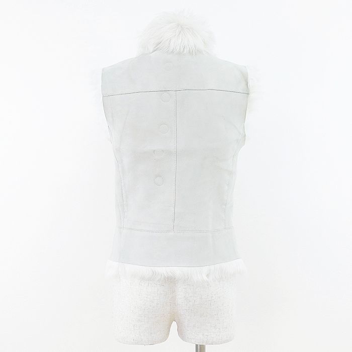 SALE】JOSEPH ジョセフ ベスト ラムレザー ムートン × ファー
