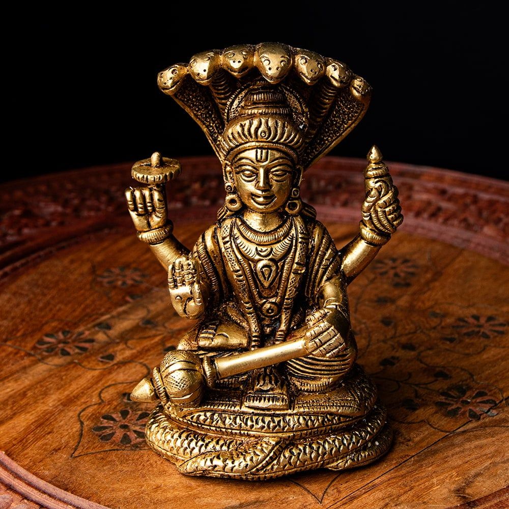 インド神話 ヴィシュヌ神 化身像 7体 木彫り 縁起物 セット 送料無料
