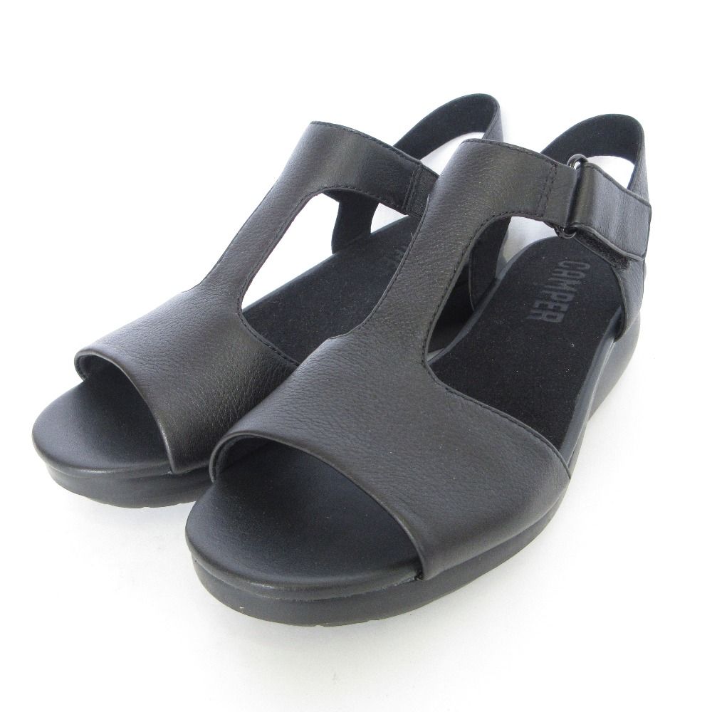 ♥ CAMPER カンペール BALLOON ストラップサンダル サイズ38 24cm相当 ブラック レディース 古着