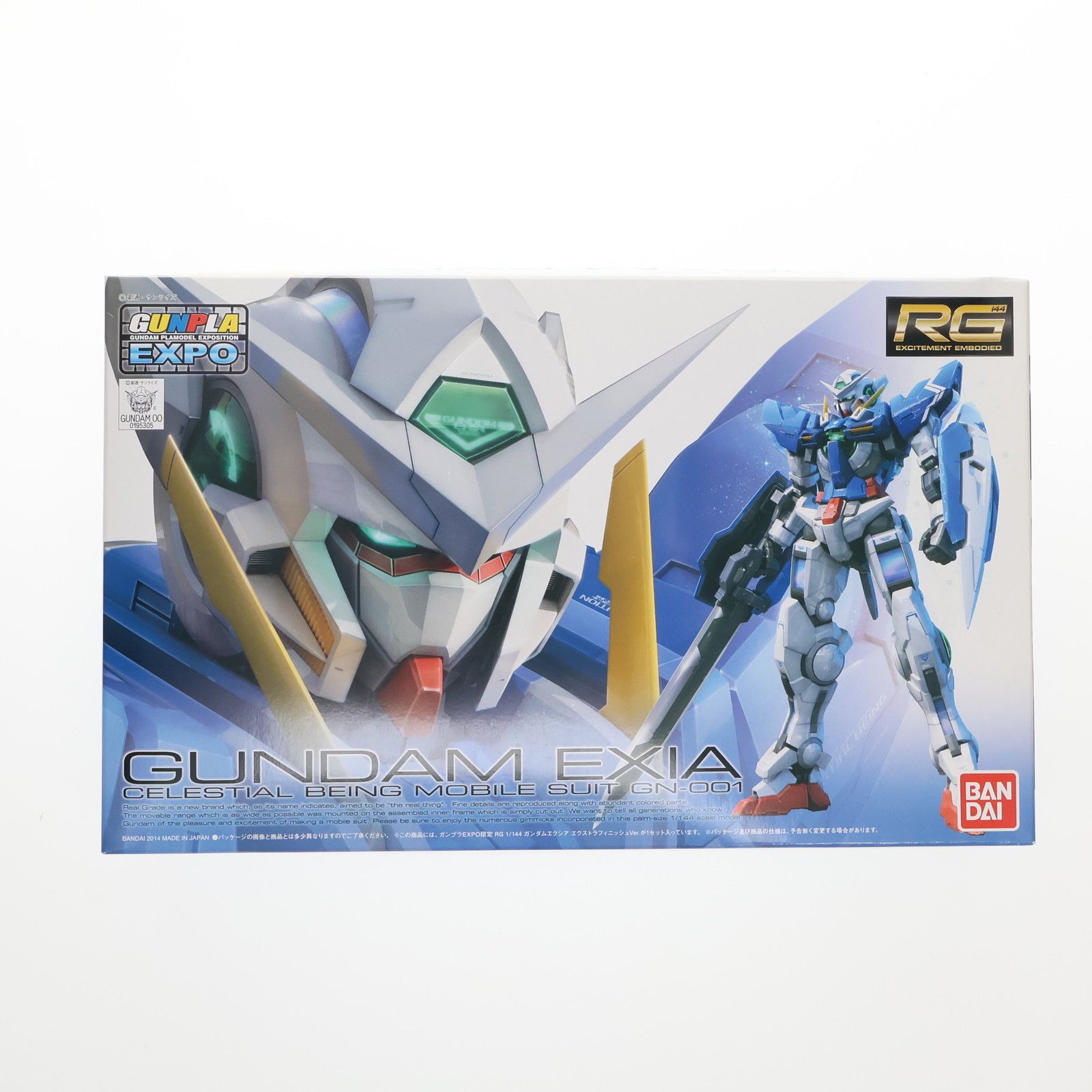 BANDAI - ガンプラEXPO限定 RG 1/144 GN-001 ガンダムエクシア エクストラフィニッシュVer. 機動戦士ガンダム00(ダブルオー) プラモデル(0195305) バンダイ ガンプラEXPO限定 RG 1/144 GN-001 ガンダムエクシア エクストラ