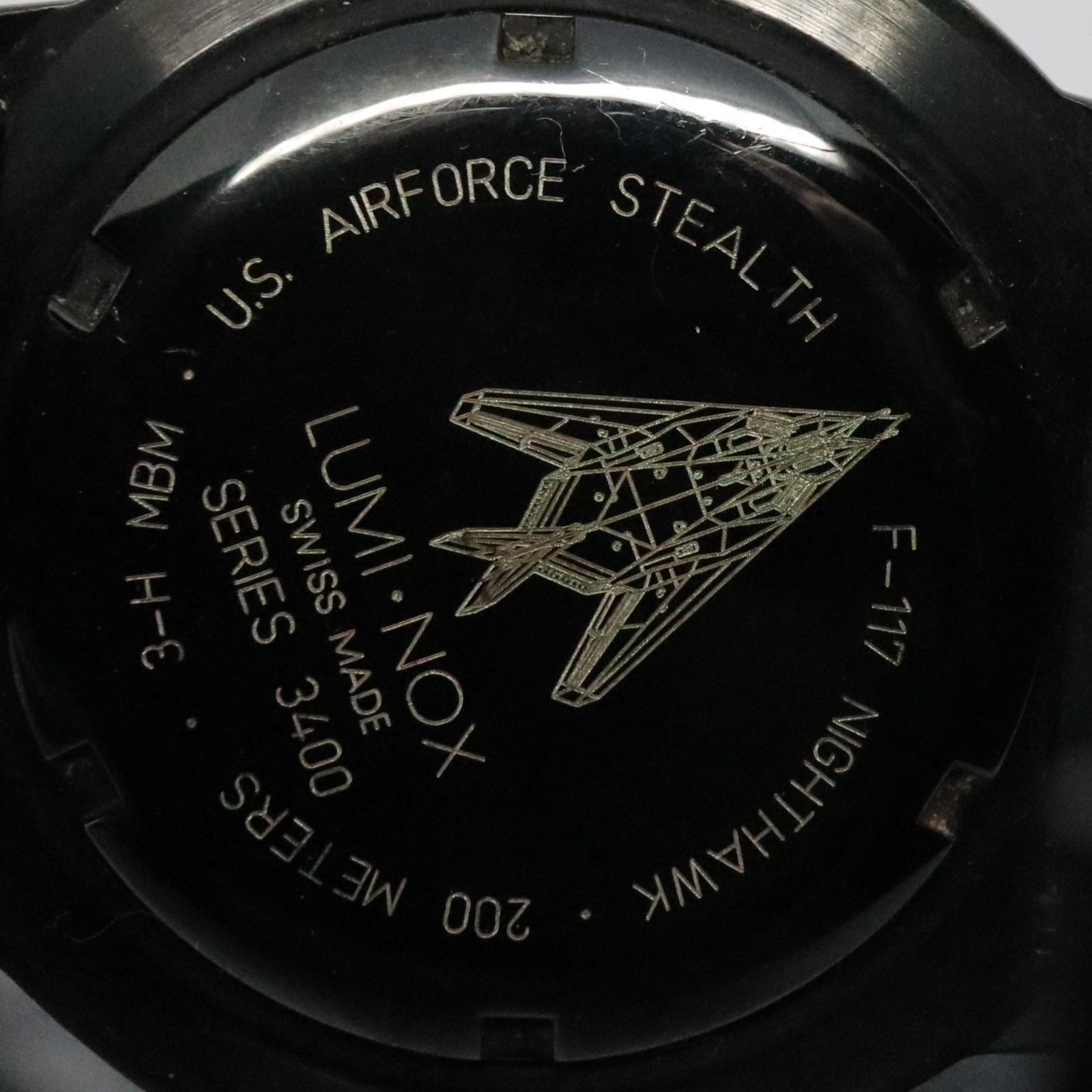 稼働品】LUMINOX ルミノックス 3402 USAF Stealth F-117 NIGHTHAWK 