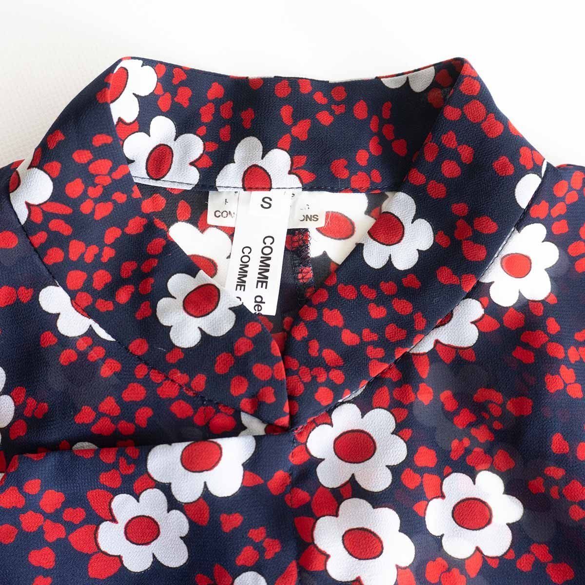 COMME des GARCONS 花柄　チャイナ　ワンピース COMME des GARCONS コムデギャルソン 花柄 チャイナ ワンピース