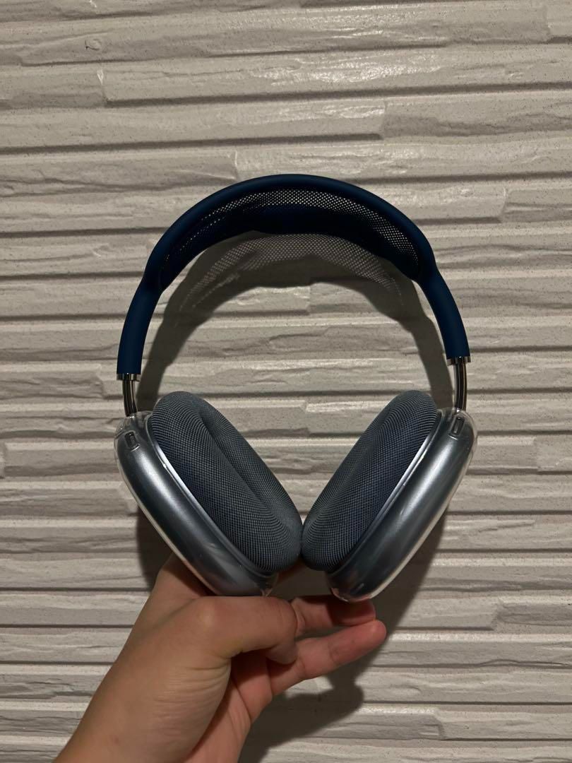 AirPods Max ブルー 美品 保護ケース付 AirPods Max ブルー 美品 保護ケース付 - メルカリ